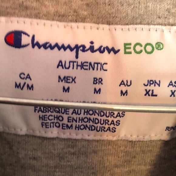 Men’s blue Champion ECO sweatshirt sz M - Picture 2 of 3